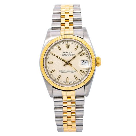 rolex watch perpetual date|Rolex 31mm Datejust two tone.